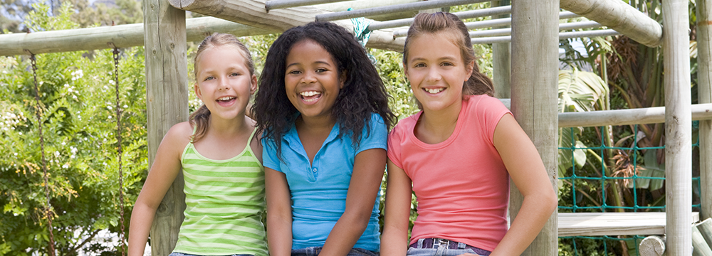 Girls on the Playground in Charlotte, NC